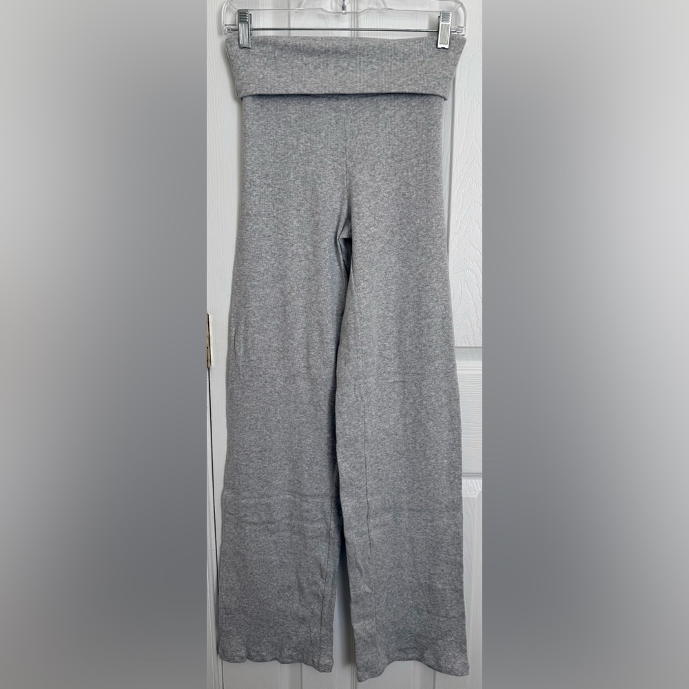 SKIMS Cotton Rib Foldover Straight Leg Pant